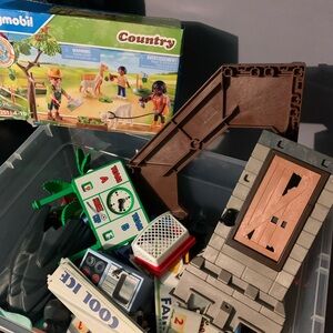 Vintage/Modern Playmobil Lot 3868 Street Cup Arena, 71251 Alpaca Farm Pieces